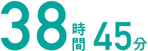 38時間45分